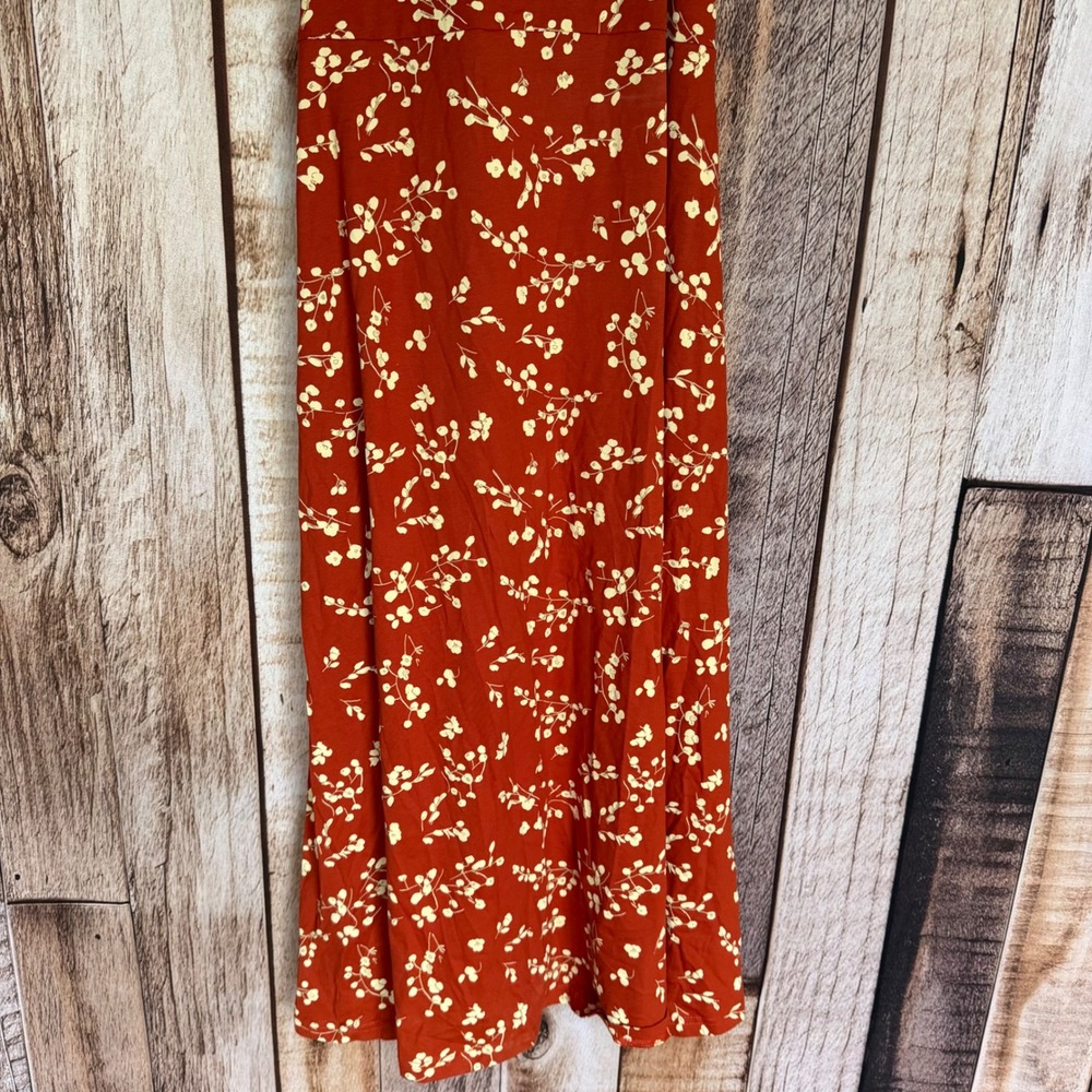 Pact Organic Dress Cotton Fit & Flare Floral Midi Boho Summer Sundress Spring XL - Picture 4 of 8